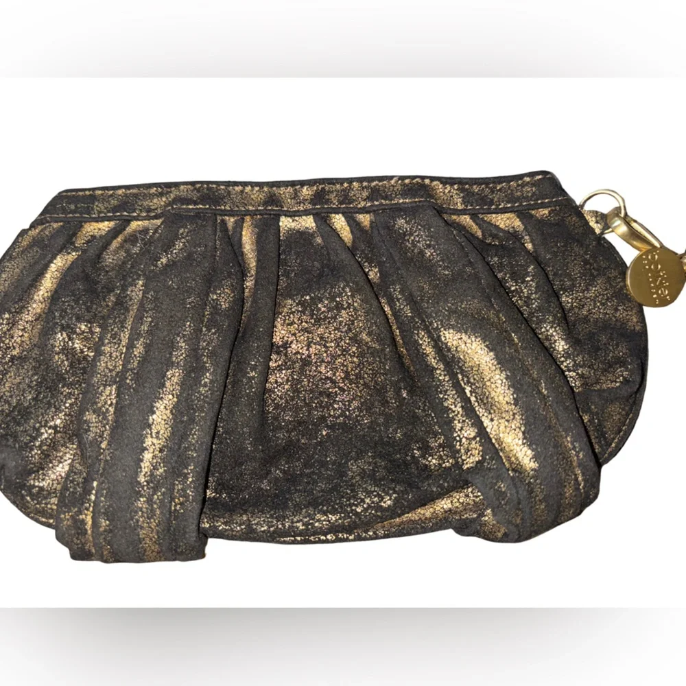 Botkier for target distressed gold metallic clutch
